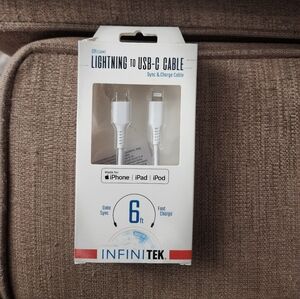 6ft Lightning to USB-C Cable